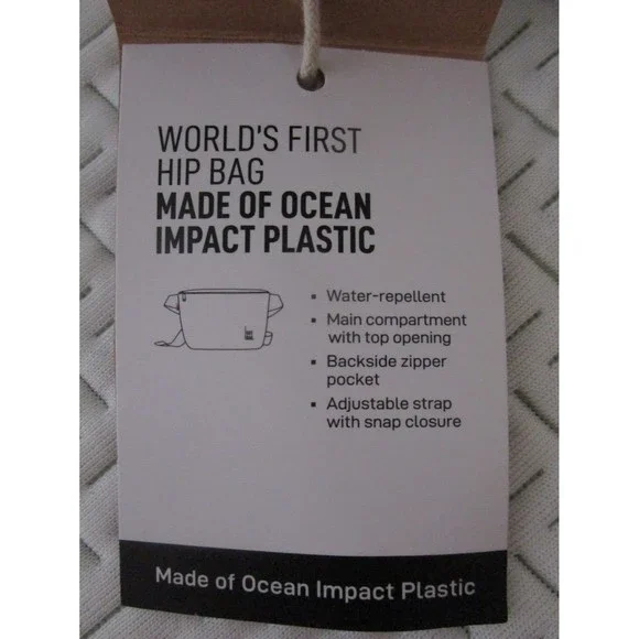 GOT BAG Hip Bag sport bag belt bag fanny pack Recycled Plastic Reef NWT - Vegan - Picture 10 of 15